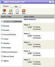 Higher Mathematics Quiz screenshot